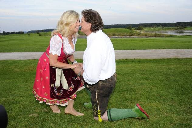 Marianne und Michael 5. Marianne & Michael Lederhos«n Cup Golfclub Valley Golfplatz Tegernsee Muenchen 02. September 2016