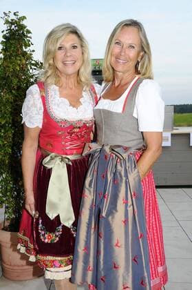 Marianne Hartl und Sybille Beckenbauer 5. Marianne & Michael Lederhos«n Cup Golfclub Valley Golfplatz Tegernsee Muenchen 02. September 2016