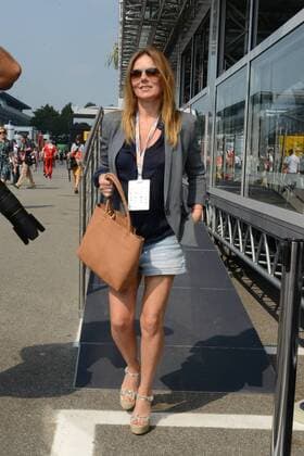 Monza, celebrities and riders arrive at the circuit for the F1 Grand Prix of Monza in the picture: Geri Halliwell  Copyright: xManuelexMangiarottix