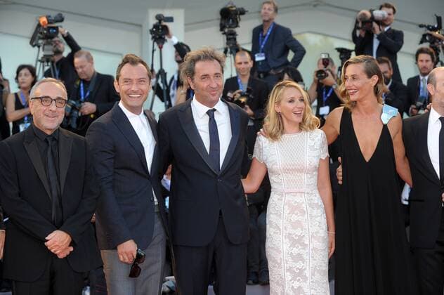 Filmfestspiele Venedig - The Young Pope Filmpremiere 73rd Venice Film Festival, Red Carpet film The young pope . Pictured: Paolo Sorrentino, Jude Law, Cecile De France, Ludivine Saigner, Silvio Orlando  Copyright: xAlbertoxTerenghi Veneziax2016x