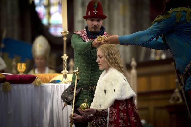 A re-enactment of the coronation of Charles IV (1316-1378) as king of Bohemia was staged in Prague s St Vitus Cathedral, Prague, Czech Republic, September 4, 2016 at the close of two-day festivity the City of Prague and Charles University jointly organised to mark the Holy Roman emperor s 700th birth anniversary. (CTKxPhoto KaterinaxSulova) CTKPhotoP201609040364301  suk14