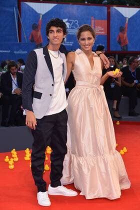 73rd Venice Film Festival, Red Carpet film Piuma . Pictured: Luigi Fedele, Blu Yoshimi  Copyright: xSimonexComi Veneziax2016x