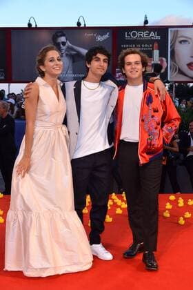 73rd Venice Film Festival, Red Carpet film Piuma . Pictured: Luigi Fedele, Blu Yoshimi, Brando Pacitto  Copyright: xSimonexComi Veneziax2016x