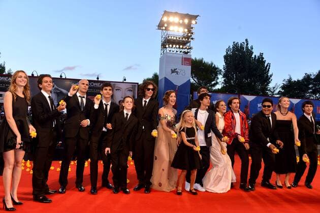 73rd Venice Film Festival, Red Carpet film Piuma . Pictured: Cast Piuma con Cast Braccialetti Rossi  Copyright: xSimonexComi Veneziax2016x