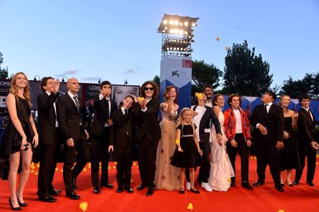 73rd Venice Film Festival, Red Carpet film Piuma . Pictured: Cast Piuma con Cast Braccialetti Rossi  Copyright: xSimonexComi Veneziax2016x