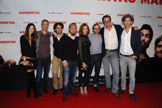 Filmpremiere von Männertag in München - Gruppenfoto Premiere Männertag Film Kino Fernsehen Mathäser Filmpalast München 05. September 2016