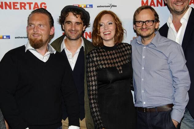Axel Stein, Oliver Wnuk, Lavinna Wilson Milan Peschel Premiere Männertag Film Kino Fernsehen Mathäser Filmpalast München 05. September 2016