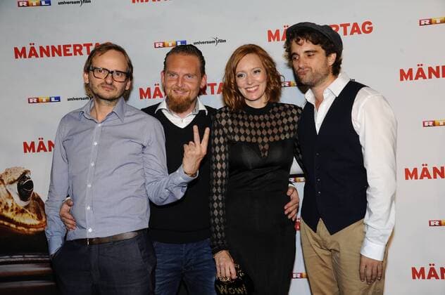 Milan Peschel, Axel Stein, Lavinia Wilson und Oliver Wnuk Premiere Männertag Film Kino Fernsehen Mathäser Filmpalast München 05. September 2016