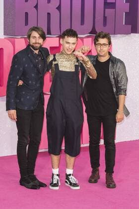 London, UK. 5 September 2016. Mikey Goldsworthy, Olly Alexander, Emre Turkmen. VIP red carpet arrivals for the World Premiere of the movie Bridget Jones s Baby in Leicester Square, London. Bridget Jones s Baby, World Premiere, London, UK