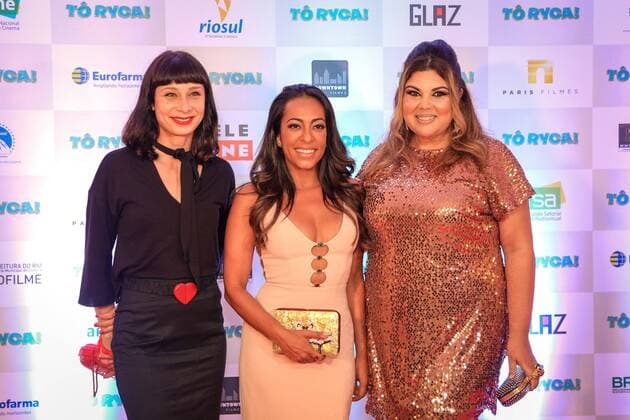RIO DE JANEIRO, RJ - 05.09.2016: PRÉ ESTRÉIA DO FILME TÔ RYCA - Katiuscia canoro, Samantha Schmutz and Fabiana Karla during Pre premiere of the movie Tô Ryca, new film of Downtown Filmes and Paris Filmes, which opens in theaters on 22 09, held in Kinoplex Shopping Rio Sul in Rio de Janeiro, RJ. x1199015x  AndréxHorta