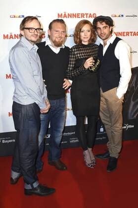 Milan Peschel, Axel Stein, Lavinia Wilson und Oliver Wnuk bei der Premiere des Kinofilms Männertag im Mathäser Filmpalast. München, 05.09.2016 Foto:xP.xSchönbergerx xFuturexImage