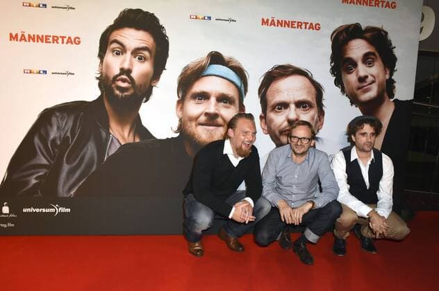 Axel Stein, Milan Peschel und Oliver Wnuk bei der Premiere des Kinofilms Männertag im Mathäser Filmpalast. München, 05.09.2016 Foto:xP.xSchönbergerx xFuturexImage