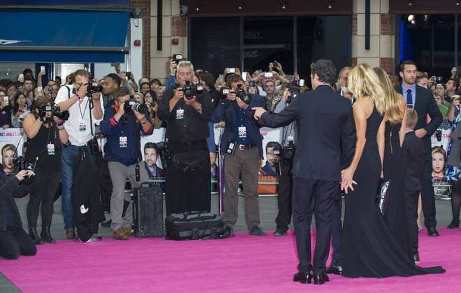 Bridget Jones s Baby Premiere London.UK. Patrick Dempsey and Jillian Fink with family at the world premiere of Bridget Jones s Baby at Odeon Leicester Square. 5th September 2016. LMK386-61341-060916. 