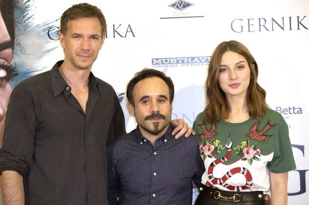 James D Arcy, Koldo Serra und Maria Valverde beim Photocall zum Kinofilm Gernika im Cine Palafox. Madrid, 05.09.2016 James D Arcy, Koldo Serra, Maria Valverde  Foto:xDyDxFotografosx xFuturexImage