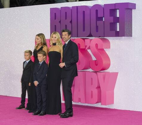 Bridget Jones s Baby Premiere London.UK. Patrick Dempsey and Jillian Fink with family at the world premiere of Bridget Jones s Baby at Odeon Leicester Square. 5th September 2016. LMK386-61341-060916. 