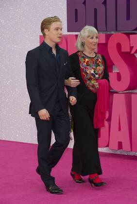 Bridget Jones s Baby Premiere London.UK. Freddie Fox and Gemma Jones at the world premiere of Bridget Jones s Baby at Odeon Leicester Square. 5th September 2016. LMK386-61341-060916. 