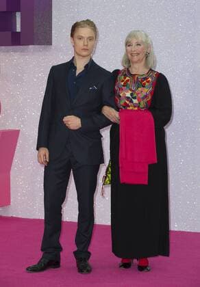 Bridget Jones s Baby Premiere London.UK. Freddie Fox and Gemma Jones at the world premiere of Bridget Jones s Baby at Odeon Leicester Square. 5th September 2016. LMK386-61341-060916. 