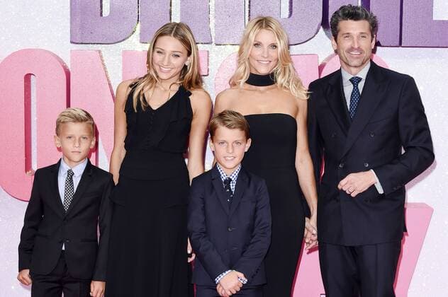 Patrick Dempsey mit Ehefrau Jill Fink, den Söhnen Darby Galen Dempsey, Sullivan Patrick Dempsey und der Tochter Tallula Fyfe Dempsey bei der Premiere des Kinofilms Bridget Jones s Baby im Odeon Leicester Square. London, 05.09.2016 Patrick Dempsey mit Ehefrau Jill Fink, den Söhnen Darby Galen, Sullivan Patrick und der Tochter Tallula Fyfe  Foto:xS.xVasx xFuturexImage