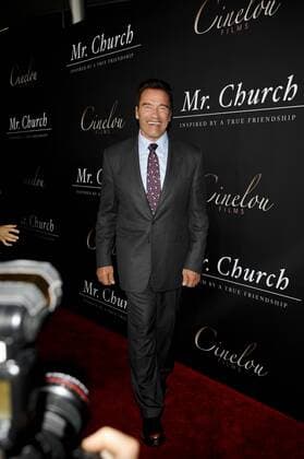 Arnold Schwarzenegger MR. CHURCH FILM PREMIERE Hollywood Patrick Rideaux PicturePerfect