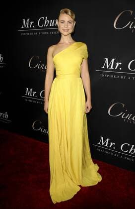 Lucy Fry MR. CHURCH FILM PREMIERE Hollywood Patrick Rideaux PicturePerfect