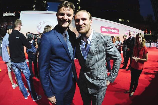 Weltpremiere SMS fuer Dich Friedrich Muecke, Frederick Lau Ankunft zur Weltpremiere SMS fuer Dich im CineStar im Sony Center in Berlin am 06.09.2016