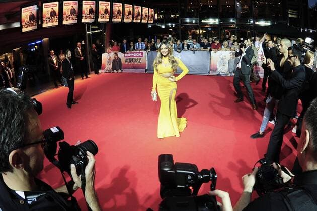 Weltpremiere SMS fuer Dich Enissa Amani Ankunft zur Weltpremiere SMS fuer Dich im CineStar im Sony Center in Berlin am 06.09.2016