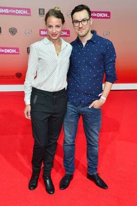 Weltpremiere SMS fuer Dich Jytte-Merle Boehrnsen mit Regisseur Tobias Wiemann Ankunft zur Weltpremiere SMS fuer Dich im CineStar im Sony Center in Berlin am 06.09.2016