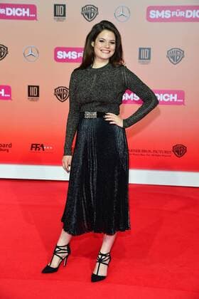 Weltpremiere SMS fuer Dich Elisa Schmidt, Femme Schmidt Ankunft zur Weltpremiere SMS fuer Dich im CineStar im Sony Center in Berlin am 06.09.2016