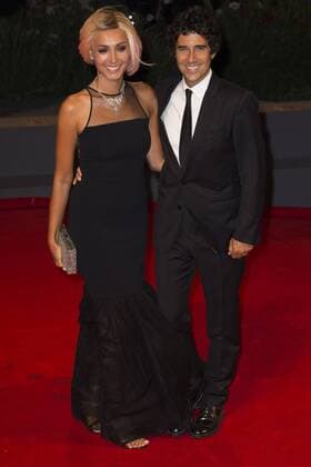 06 09 2016 73. Mostra Internazionale d Arte Cinematografica Festival del Cinema di Venezia: Tommaso Premiere Caterina Balivo con i capelli rosa, il marito Guido Maria Brera  0