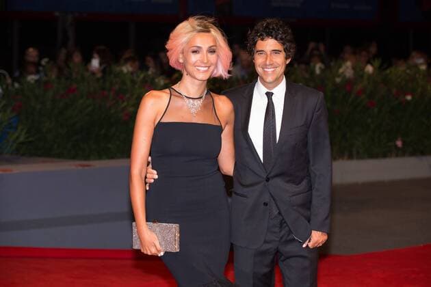 06 09 2016 73. Mostra Internazionale d Arte Cinematografica Festival del Cinema di Venezia: Tommaso Premiere Caterina Balivo con i capelli rosa, il marito Guido Maria Brera  0