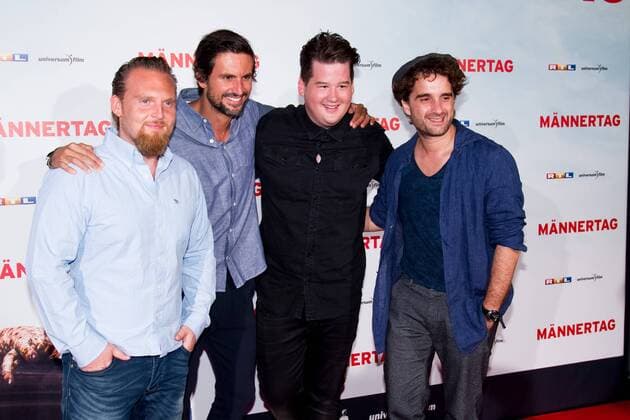 Axel Stein, Tom Beck, Chris Tall, Oliver Wnuk bei der Premiere - Männertag - am 06.09.2016 in Köln. Premiere - Männertag - in Köln