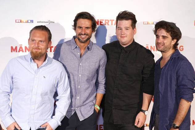 Axel Stein, Tom Beck, Chris Tall und Olver Wnuk bei der Premiere des Kinofilms Männertag im Cinenova. Köln, 06.09.2016 Foto:xC.xHardtx xFuturexImage