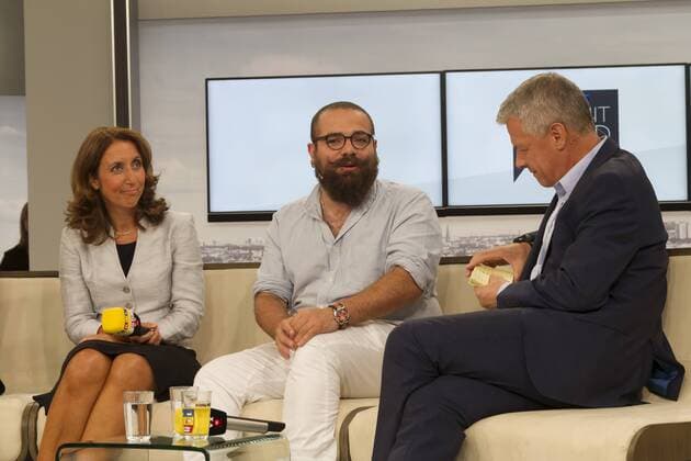 Aydan Özoguz, Firas al-Shater und Peter Kloeppel - Preisverleihung des RTL Com. mit Award auf der IFA in Berlin am 07.09.2016. RTL COM.MIT AWARD