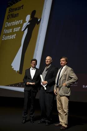 Festival du Cinema Americain in Deauville - Filmpremiere L Histoire de l Amour 211124 Arnal-Bar Starface 2016-09-07 Deauville France 42nd Deauville American Film Festival. Red Carpet of l histoire de l amour e LauroÂ©at du prix littoÂ©raire Lucien BarrioÂ¨re : Stewart O nan , eric Neuhoff et Marc Amfreville le traducteur  Copyright: xArnal-Barx STAR_211124_015