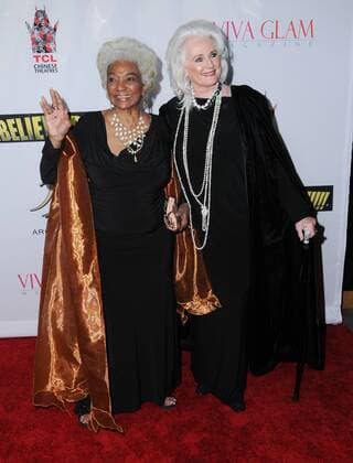 September 7, 2016 - Hollywood, CA, United States - 07 September 2016 - Hollywood, California. NIchelle Nichols, Celeste Yarnall. Los Angeles Premiere of Unbelievable!!!!! held at TCL Chinese Theatre. Photo Credit: AdMedia Hollywood United States - ZUMAa123