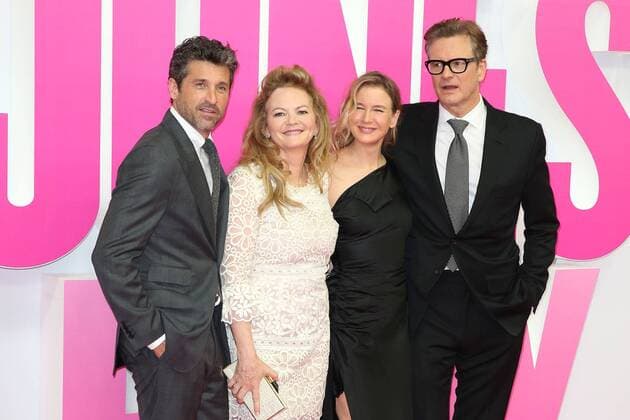 Patrick Dempsey, Regisseurin Sharon Maguire, Renee Zellweger und Colin Firth bei der Bridget Jones Baby Filmpremiere am 7.09.2016 in Berlin Bridget Jones Baby Kino Premiere in Berlin, 2016 