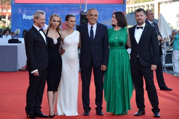 73rd Venice Film Festival, Red Carpet film Planetarium . Pictured: Emmanuel Salinger,Natalie Portman, Lily Rose Depp, Alberto Barbera, Rebecca Zlotowski  Copyright: xSimonexComi Veneziax2016x