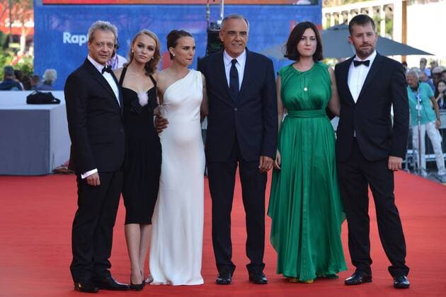 73rd Venice Film Festival, Red Carpet film Planetarium . Pictured: Emmanuel Salinger,Natalie Portman, Lily Rose Depp, Alberto Barbera, Rebecca Zlotowski  Copyright: xSimonexComi Veneziax2016x
