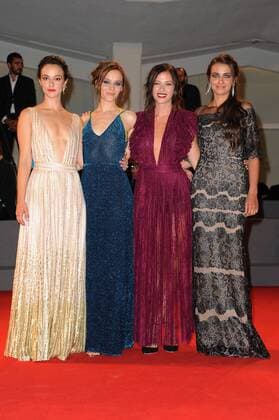 73rd Venice Film Festival, Red Carpet film Questi Giorni . Pictured: Maria Roveran, Marta Gastini, Laura Adriani, Caterina Le Caselle  Copyright: xAlbertoxTerenghi Veneziax2016x
