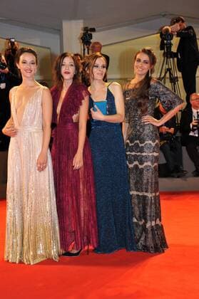 73rd Venice Film Festival, Red Carpet Movie These Days . Pictured: Maria Roveran, Marta Gastini, Laura Adriani, Catherine Le Caselle  Copyright: xVeneziax2016x
