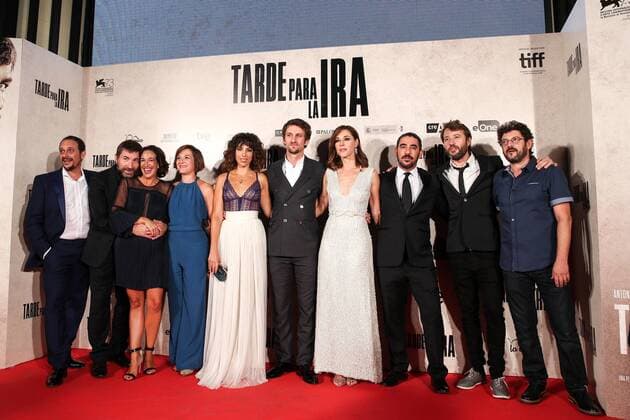 Raul Arebalo, Antonio de la Torre, Luis Callejo, Ruth Díaz, Manolo Solo, Alicia Rubio, Raúl Jiménez, Font García during the premiere of the film Tarde para la Ira in Madrid. September 08, 2016.  (20160908110)