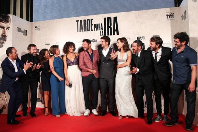 Raul Arebalo, Antonio de la Torre, Luis Callejo, Ruth Díaz, Manolo Solo, Alicia Rubio, Raúl Jiménez, Font García and Luis Poveda during the premiere of the film Tarde para la Ira in Madrid. September 08, 2016.  (20160908111)