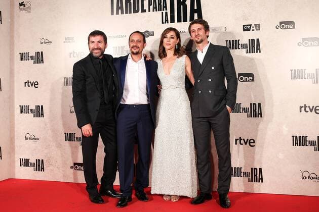 Raul Arebalo, Antonio de la Torre, Luis Callejo, Ruth Díaz during the premiere of the film Tarde para la Ira in Madrid. September 08, 2016.  (20160908113)