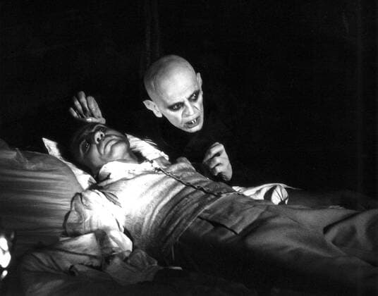 Nosferatu, eine Symphonie des Grauens (translated as Nosferatu: A Symphony of Horror; or simply Nosferatu) is a 1922 German Expressionist horror film. It was an unauthorized adaptation of Bram Stoker s Dracula, with names and other details changed because the studio could not obtain the rights to the novel WHA  !ACHTUNG AUFNAHMEDATUM GESCHÄTZT! Copyright: WHA UnitedArchivesWHA_059_0114