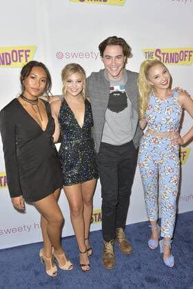 Sydney Park, Olivia Holt, Ryan McCartan und Audrey Whitby bei der Weltpremiere des Kinofilms The Standoff im Regal LA Live Center. Los Angeles, 08.09.2016 Foto:xD.xStarbuckx xFuturexImage