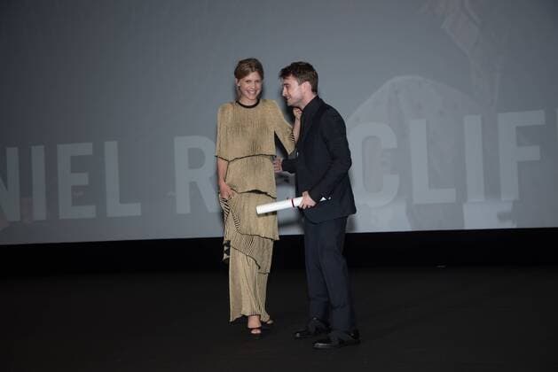 Festival du Cinema Americain in Deauville - Imperium Filmpremiere 211257 Arnal-Bar Starface 2016-09-09 Deauville France Remise du prix du NOUVEL HOLLYWOOD au comédien Daniel Radcliffe & Avant-première du film IMPERIUM. 42e Festival du cinema americain de Deauville. CloÂ©mence PooÂ©sy. Daniel Radcliffe. Radcliffe, Daniel; Poesy, Clémence  Copyright: xArnal-Barx STAR_211257_063