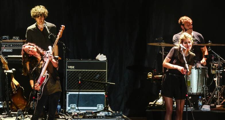 Tempodrom Berlin, Konzert von Boy Boy Sonja Glass l. und Valeska Steiner r. Preis Für Popkultur 2016