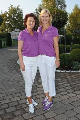 5. Aktion Kinderträume Golf Cup . Margit Tönnies und Anke Huber anläßlich des 5. Aktion Kinderträume Golf Cup am 09.09.2016 in St. Leon-Rot.