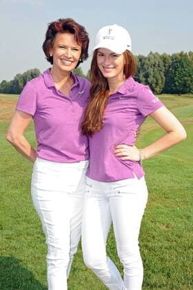 5. Aktion Kinderträume Golf Cup . Margit Tönnies mit Tochter Julia anläßlich des 5. Aktion Kinderträume Golf Cup am 09.09.2016 in St. Leon-Rot.