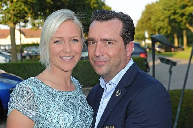 5. Aktion Kinderträume Golf Cup . Andrea Mühlbauer und Falk Raudies anläßlich des 5. Aktion Kinderträume Golf Cup am 09.09.2016 in St. Leon-Rot.